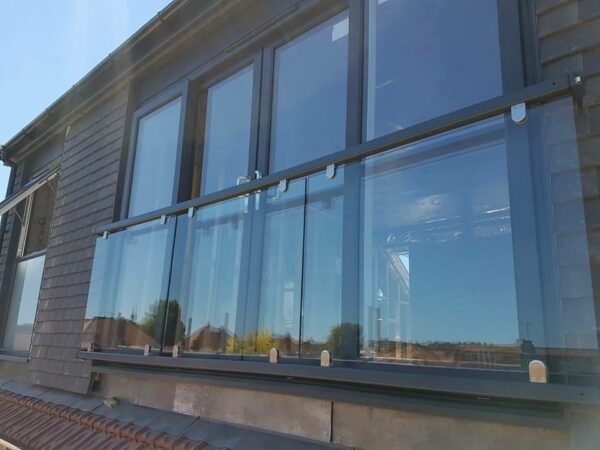 glass balustrade outside
