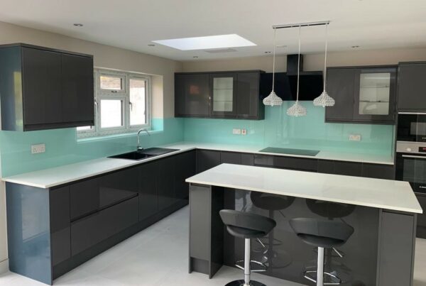 Painted Kitchen Splashback