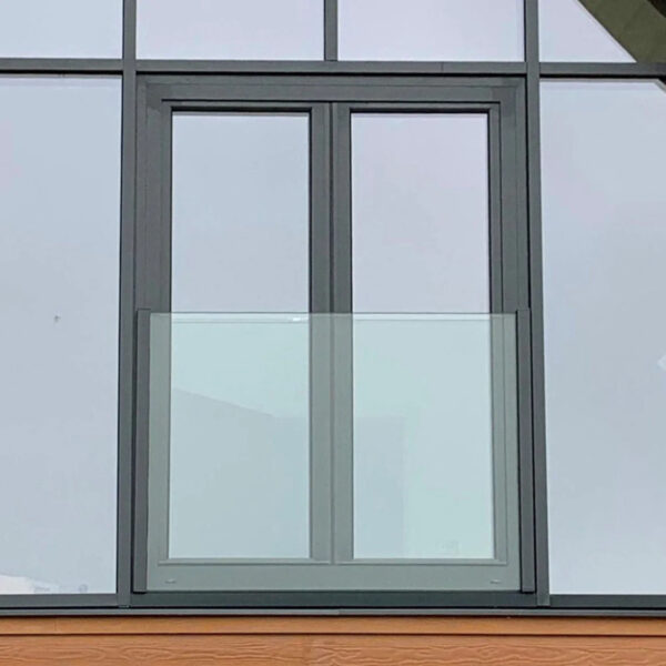 Toughened Laminate Glass Juliet Balcony & SkyForce Side Mount System (White, Grey OR Black)