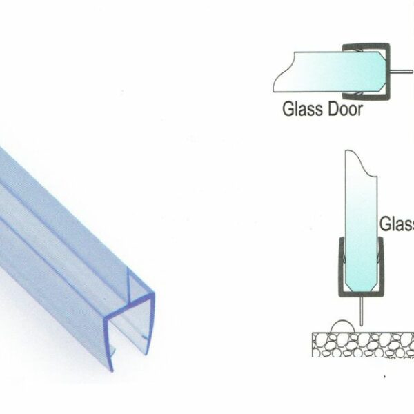 2,400mm Translucent Glass Seals for 10mm Glass