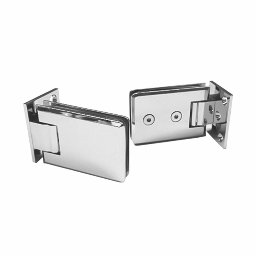 Silver Chrome Plated Hinge for shower screen, glass doors or bath screens