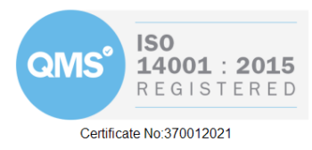 ISO 14001 - 2015 Registered