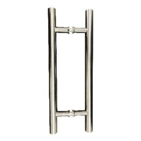 H Style Silver Pull Handles - Silver Finish