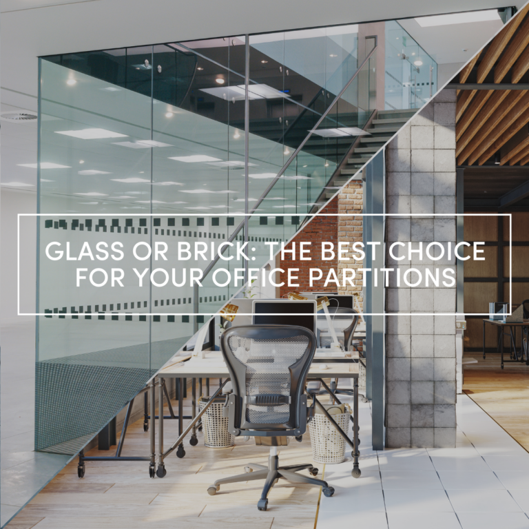 Glass or Brick: The Best Choice for Your Office Partitions
