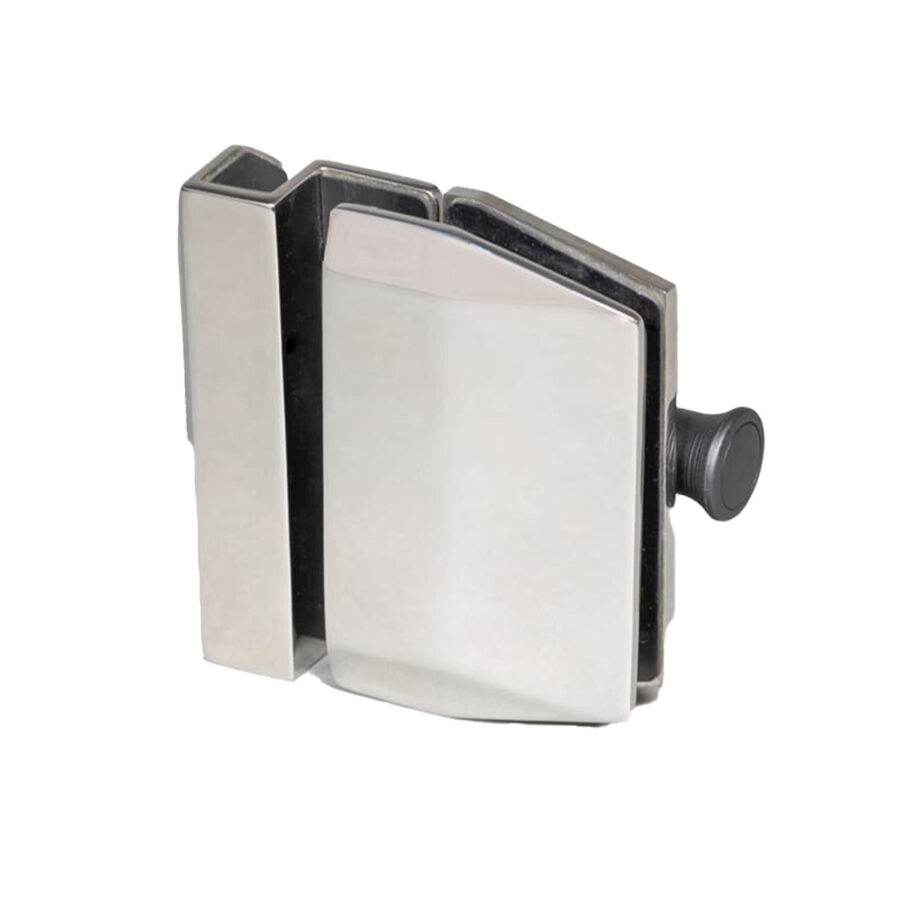 Glass-to-Glass Balustrade Gate Latch - Polished Stainless Steel