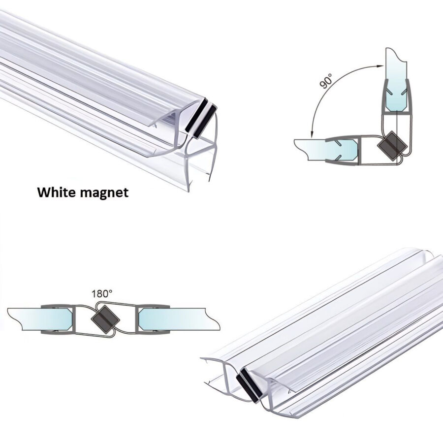 Translucent Glass to Glass Magnetic Seals