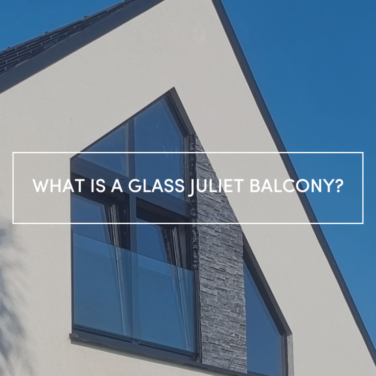 What is a glass Juliet balcony?